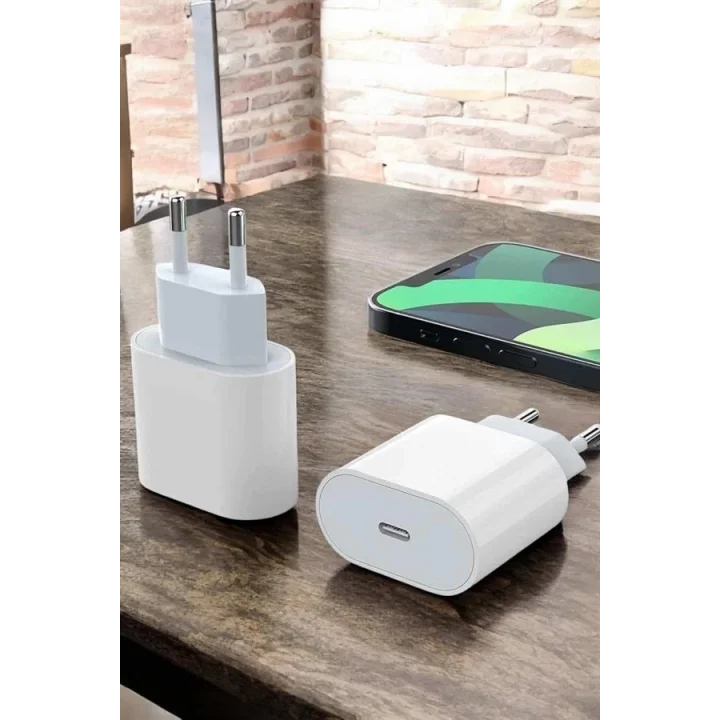 Mey İthalat® Şarj Aleti İOS 15/15 Pro Max Uyumlu Şarj Adaptörü ve Kablosu