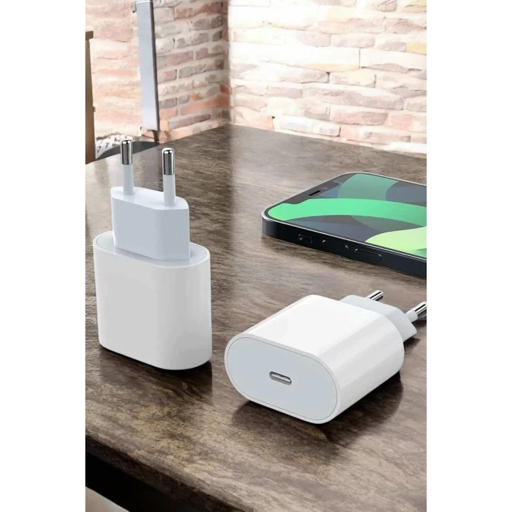 Mey İthalat® Şarj Aleti İOS 15/15 Pro Max Uyumlu Şarj Adaptörü ve Kablosu