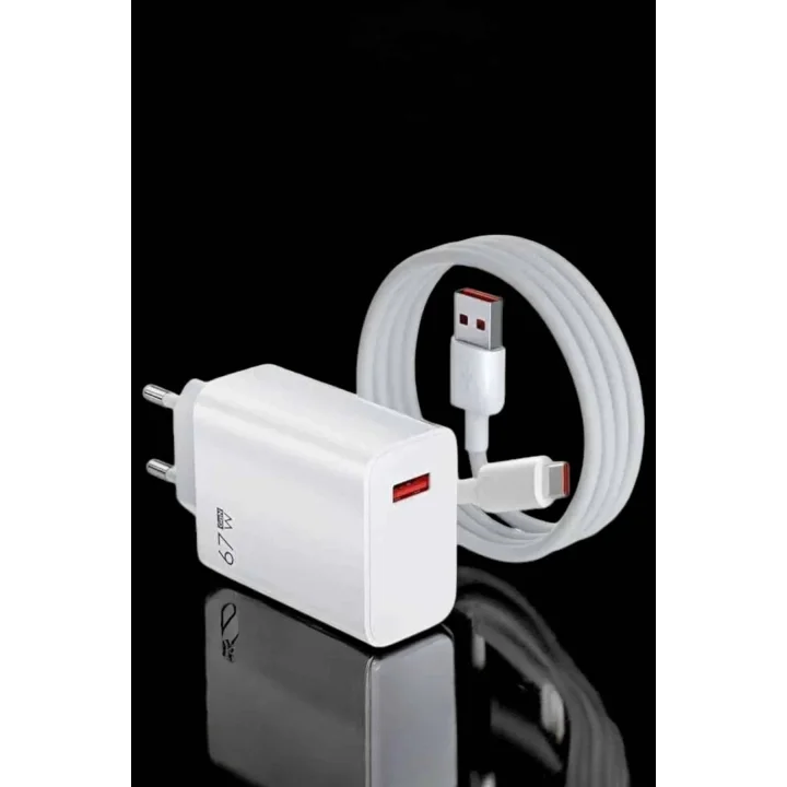 Mey İthalat® Şarj Aleti Turbo Hızlı 67W Type-C Hızlı Şarj