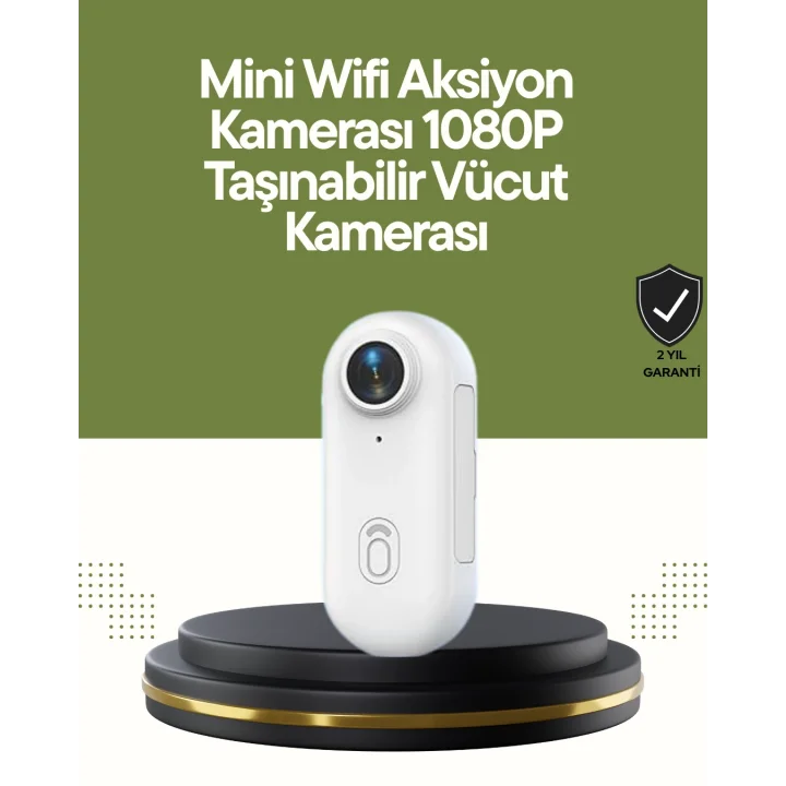 Mey İthalat® Şarj Edilebilir Uzun Ömürlü Mini Spor Kamera Full HD