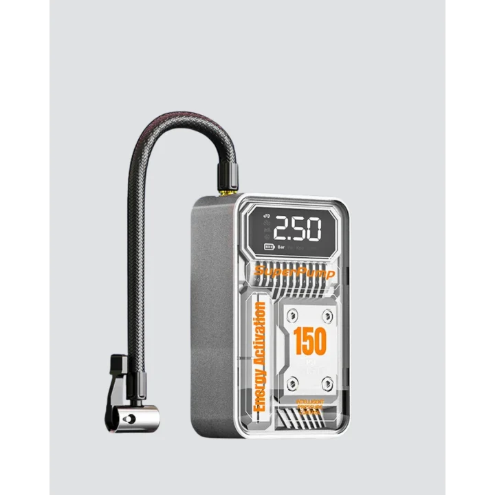 Mey İthalat® Şarjlı Kablosuz Hava Pompası – 150 PSI Basınç, LED Ekran ve 6000mAh Batarya