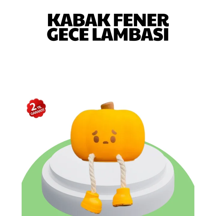 Mey İthalat® Şarjlı Pumpkin LED Masa Lambası Zamanlayıcılı Dokunmatik
