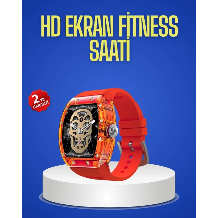 Mey İthalat® Şeffaf Tasarımlı Akıllı Saat Dokunmatik Ekranlı