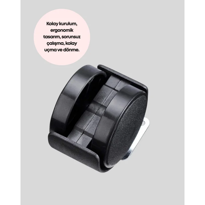 Mey İthalat® Sehpa ve Ekipmanlar İçin 4 cm Kilitsiz Ayak Tekli