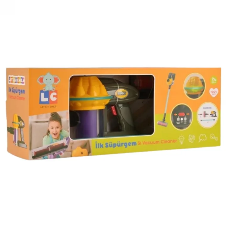 Mey İthalat® Sesli ve Işıklı Oyuncak Elektrik Süpürgesi