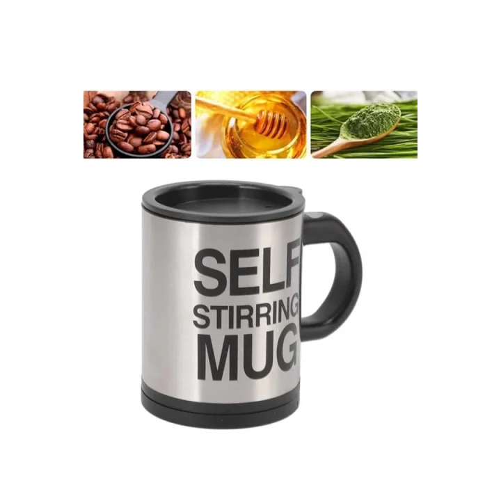 Mey İthalat® Sıcak Tutan Termos Bardak Kendi Kendini Karıştıran Mikser Kupa