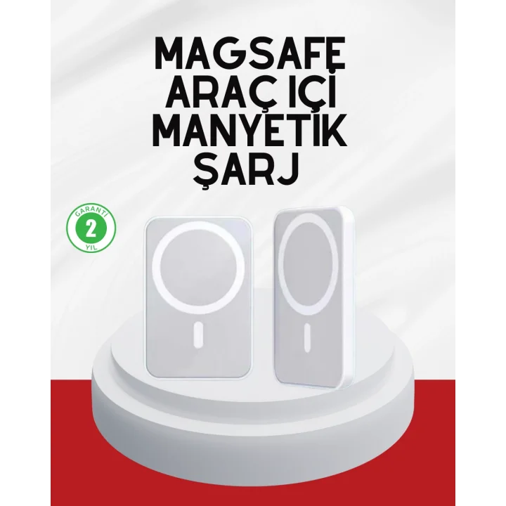 Mey İthalat® Şık Tasarımlı MagSafe Araç Telefon Tutucu Type-C Girişli