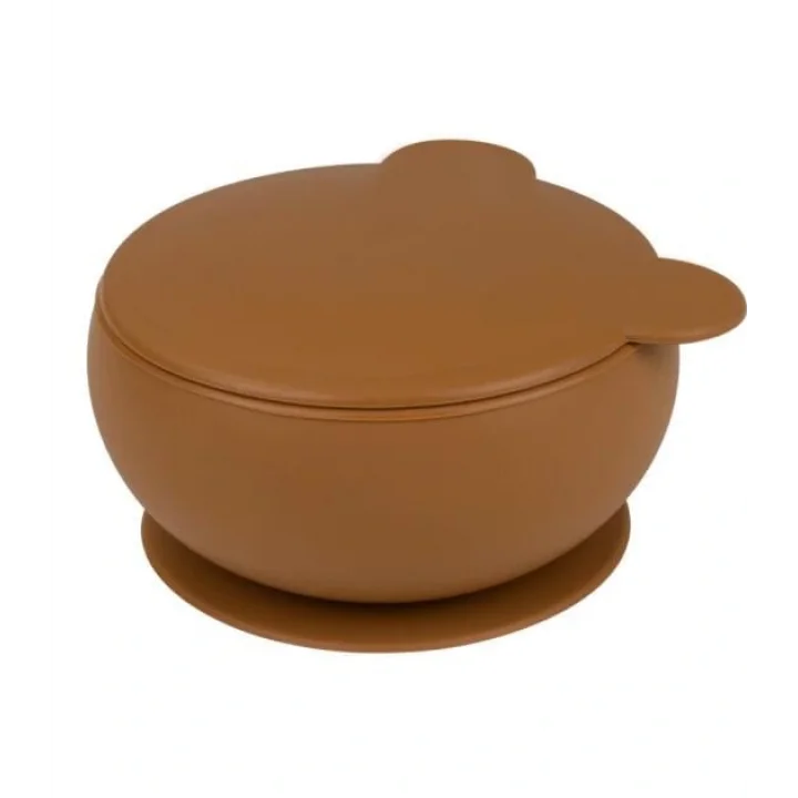 Mey İthalat®   Silikon Kapaklı Kase Woody Brown