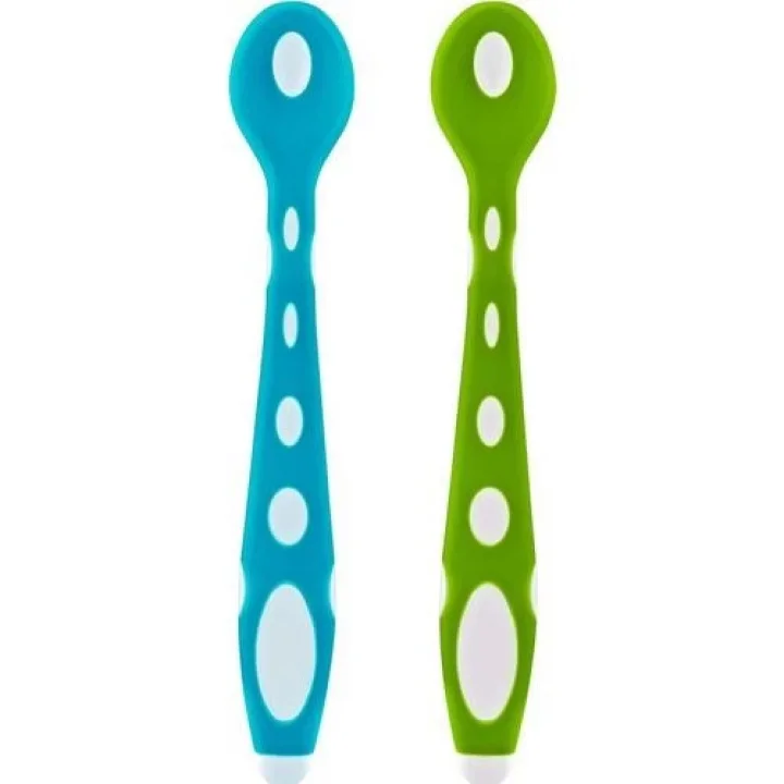 Mey İthalat®  Silikon Mama Kaşığı 563 Mavi Yeşil