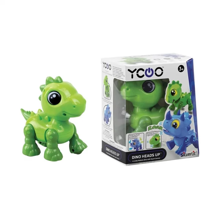 Mey İthalat® Silverlit Sesli ve Işıklı Elektronik Robot Dino Heads Up