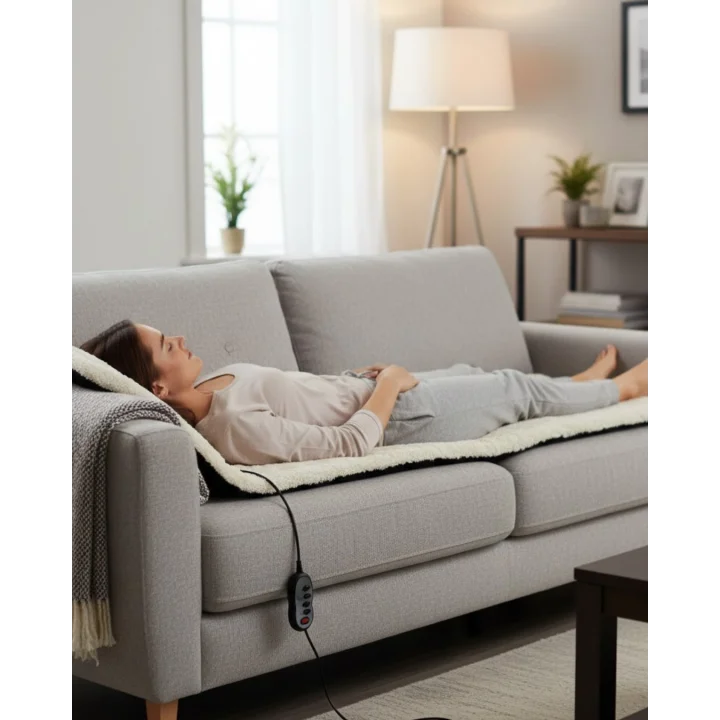 Mey İthalat® Sırt Boyun Bel İçin Isıtmalı Masaj Yatağı