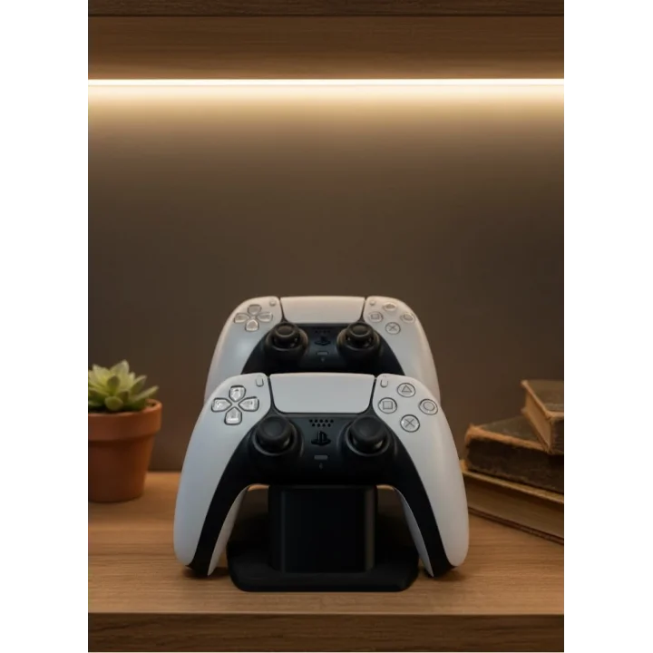 Mey İthalat® Siyah İkili Gamepad Tutucu 7x18 cm Oyun Aksesuarı