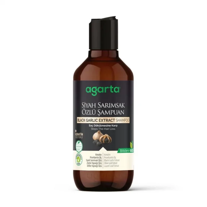 Mey İthalat®   Siyah Sarımsak Özlü Şampuan 400 ml