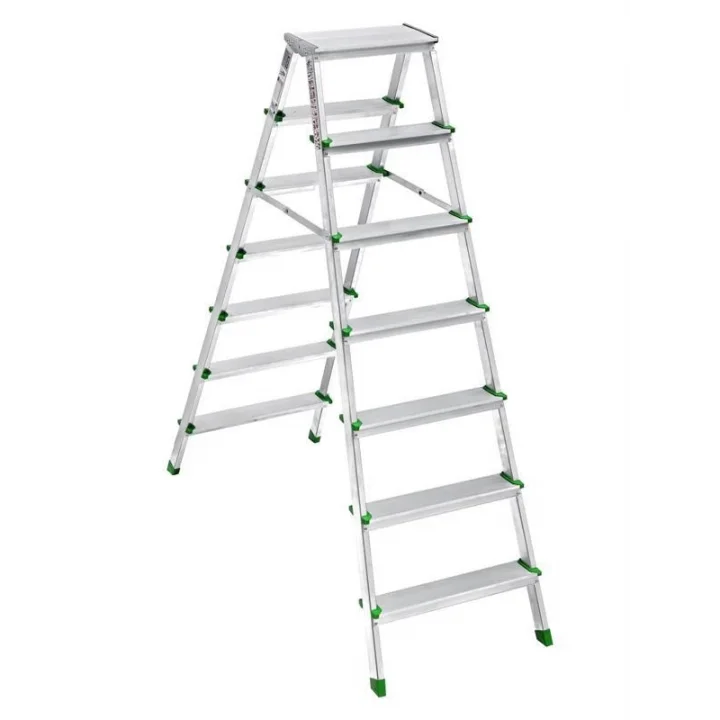 Mey İthalat® SM Saraylı 7+7 Çift Taraflı Alüminyum Merdiven