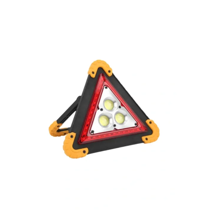 Mey İthalat® Solar Şarjlı Çok Fonksiyonlu Reflektör Işıklı Ikaz Lambası Acil Durum Reflektörü Acil Durum Uyarı Lambası