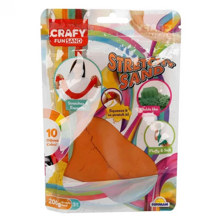 Mey İthalat® Streç Oyun Kumu Turuncu 200 gr