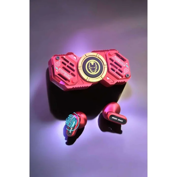 Mey İthalat® Stres Çarklı Bluetooth Kulaklık Kablosuz Kırmızı Yüksek Ses Kaliteli