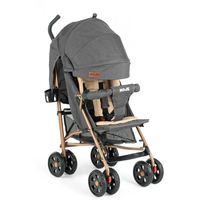 Mey İthalat®   Strong Baston Bebek Arabası Antrasit Gold