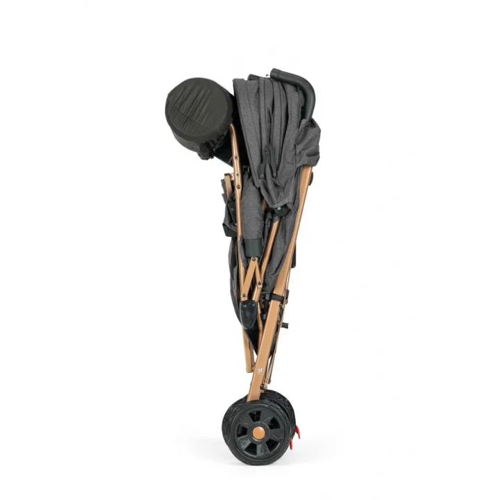 Mey İthalat®   Strong Baston Bebek Arabası Antrasit Gold