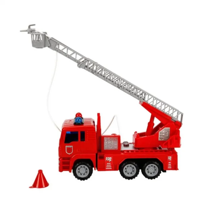 Mey İthalat®  Sesli ve Işıklı Su Fışkırtan İtfaiye Aracı 24 cm