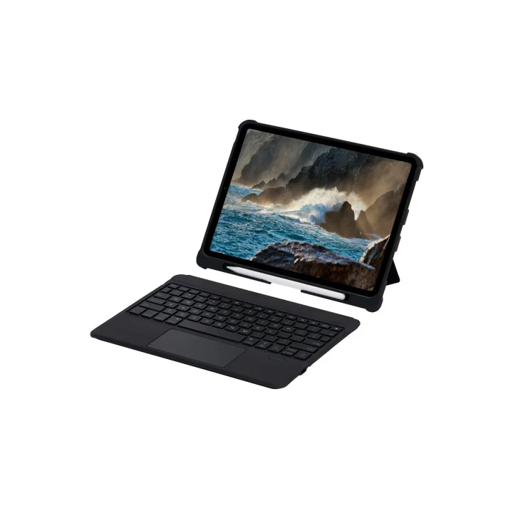 Mey İthalat®  T5209D iPad Pro 12.9 (2021) Kılıf İnter Ledli Klavyeli Tablet Kılıfı - Siyah