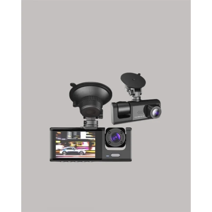 Mey İthalat® TA-01 3 Kameralı 1080P Araç Kamerası Siyah