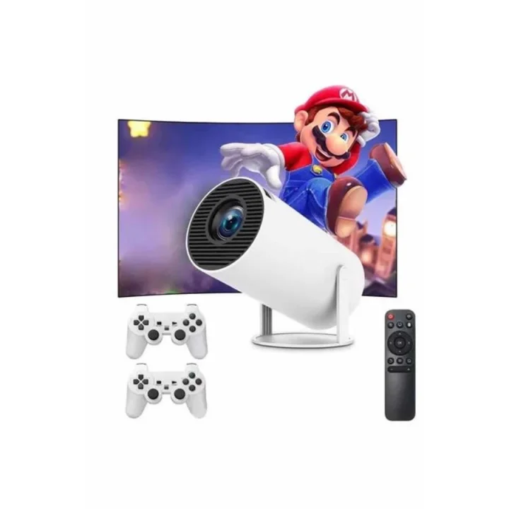 Mey İthalat® Taşınabilir Android Projeksiyon Ayaklı Çift Kollu 4K Çözünürlüklü Sinema Projeksiyonu