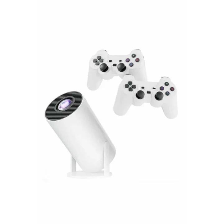 Mey İthalat® Taşınabilir Android Projeksiyon Ayaklı Çift Kollu 4K Çözünürlüklü Sinema Projeksiyonu