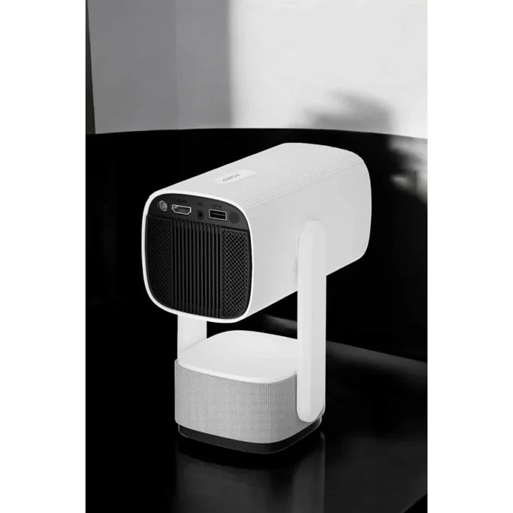 Mey İthalat® Taşınabilir Sinema Oyun Projektörü Akıllı Projeksiyon Android 11