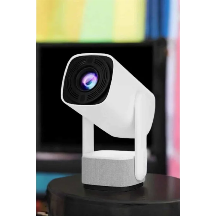 Mey İthalat® Taşınabilir Sinema Oyun Projektörü Akıllı Projeksiyon Android 11