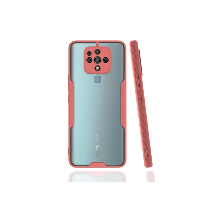 Mey İthalat®  Tecno Camon 16 Kılıf Platin Silikon - Pembe