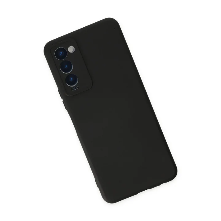 Mey İthalat®  Tecno Camon 18 Kılıf Nano içi Kadife Silikon - Siyah