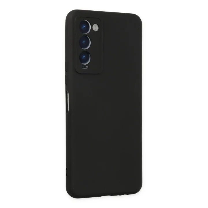 Mey İthalat®  Tecno Camon 18 Kılıf Nano içi Kadife Silikon - Siyah