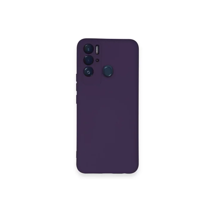 Mey İthalat®  Tecno Pova Neo Kılıf Nano içi Kadife Silikon - Mor