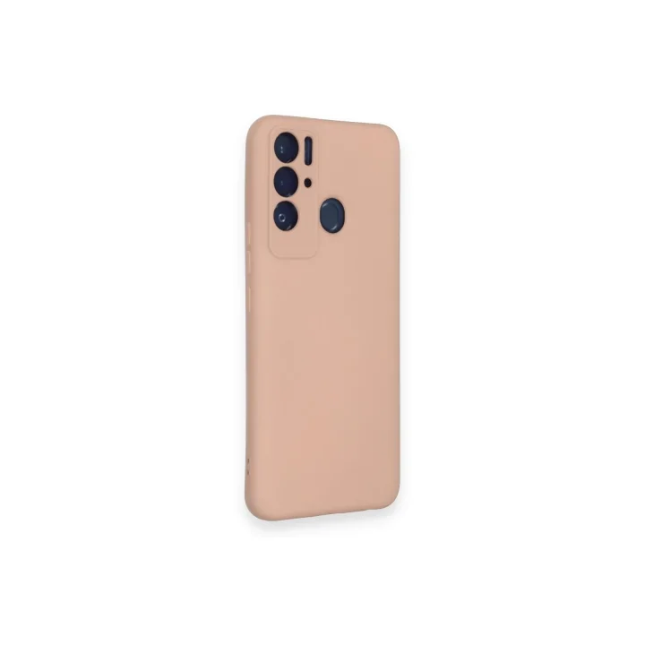 Mey İthalat®  Tecno Pova Neo Kılıf Nano içi Kadife Silikon - Pudra