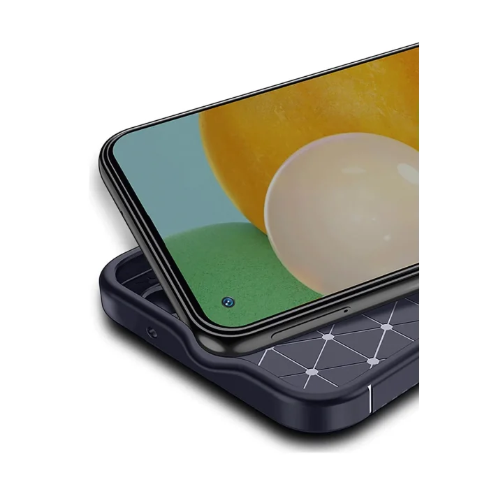 Mey İthalat®  Tecno Spark 30 Pro Kılıf Auto Focus Karbon Kapak - Lacivert