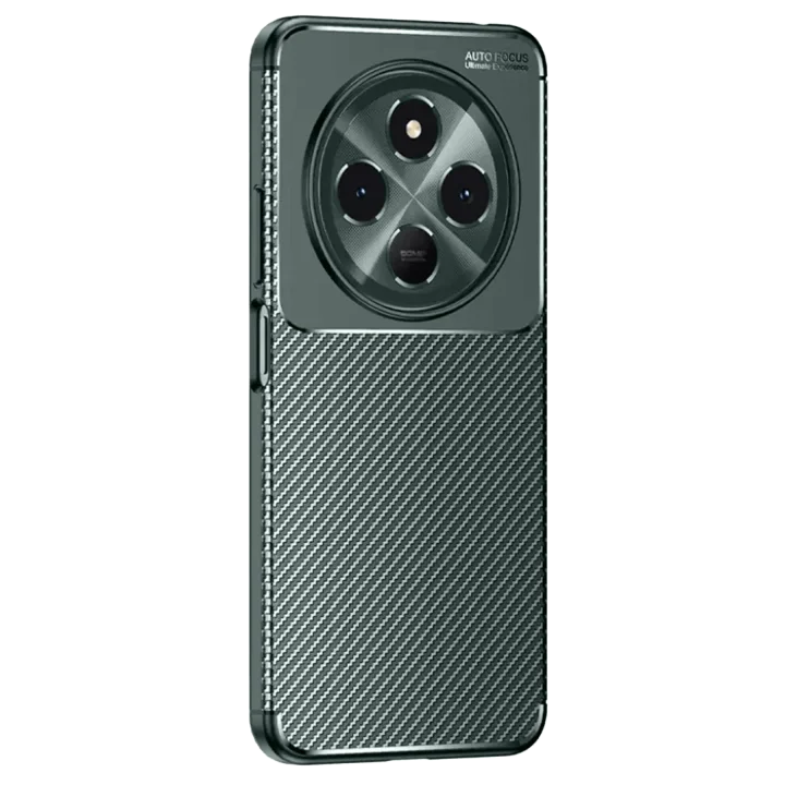 Mey İthalat®  Tecno Spark 30C Kılıf Auto Focus Karbon Kapak - Koyu Yeşil