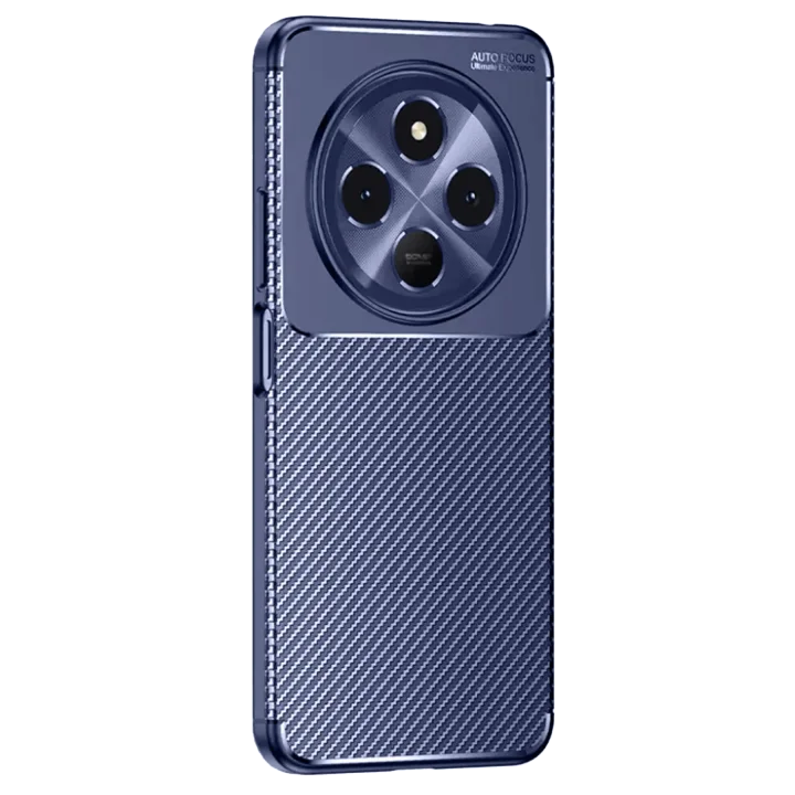 Mey İthalat®  Tecno Spark 30C Kılıf Auto Focus Karbon Kapak - Lacivert