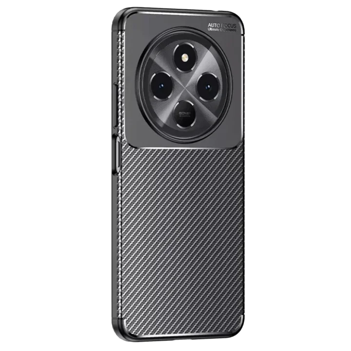 Mey İthalat®  Tecno Spark 30C Kılıf Auto Focus Karbon Kapak - Siyah