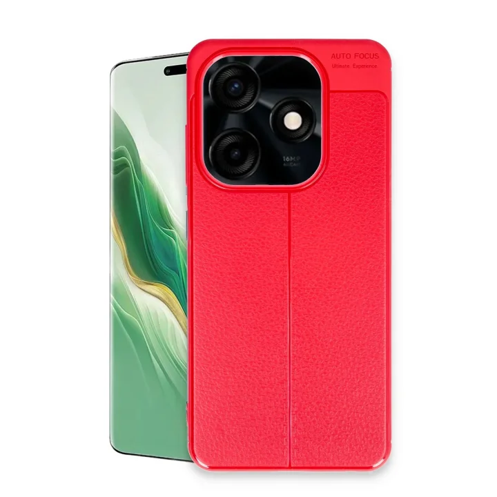 Mey İthalat®  Tecno Spark Go 2024 Kılıf Auto Focus Kapak - Kırmızı