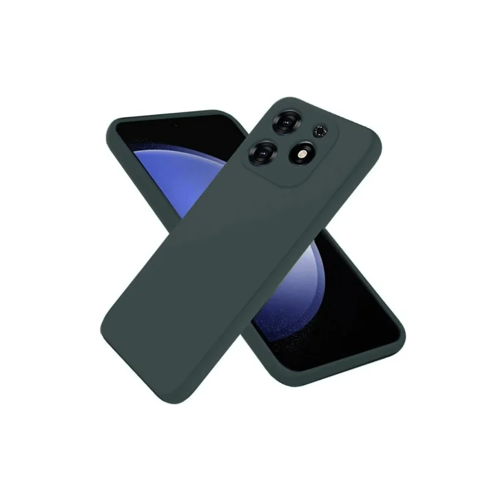 Mey İthalat®  Tecno Spark Go 2024 Kılıf First Silikon - Koyu Yeşil