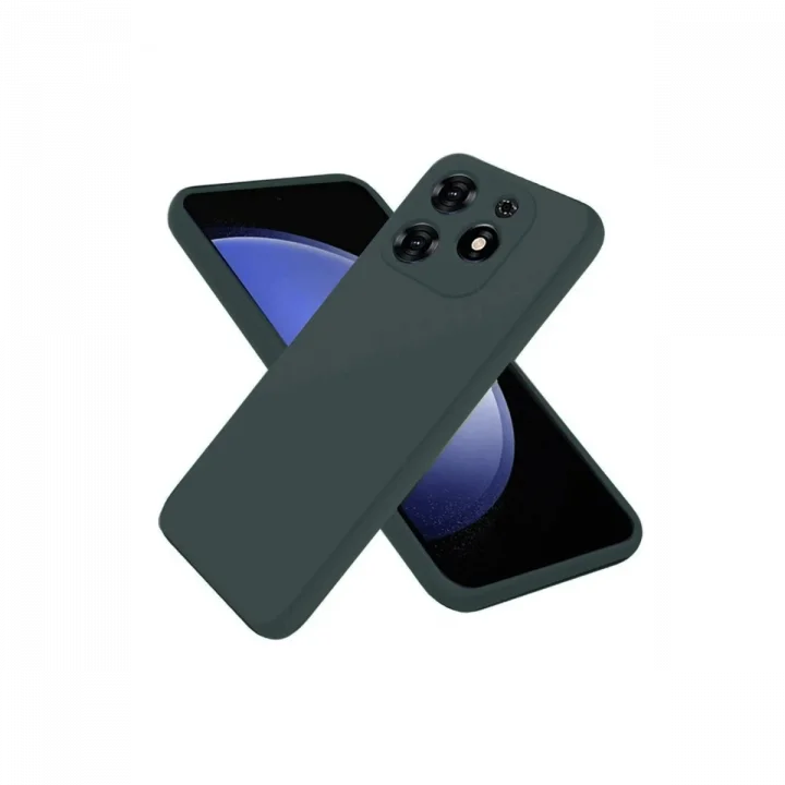 Mey İthalat®  Tecno Spark Go 2024 Kılıf First Silikon - Koyu Yeşil