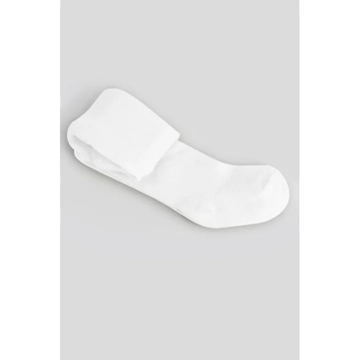 Mey İthalat® Tekli Düz Külotlu Çorap 50104 Beyaz