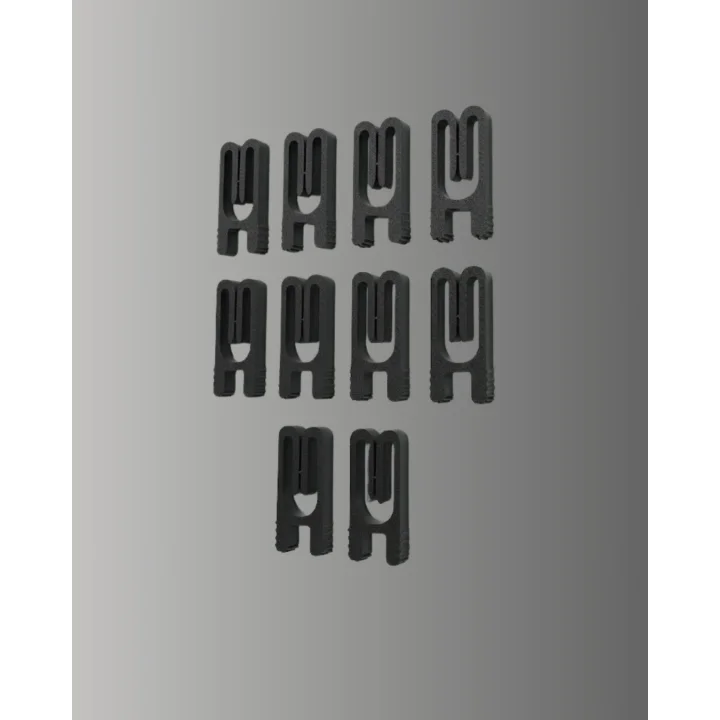 Mey İthalat® Tekrar Kullanılabilir Poşet Mandalı Siyah 10 Adet