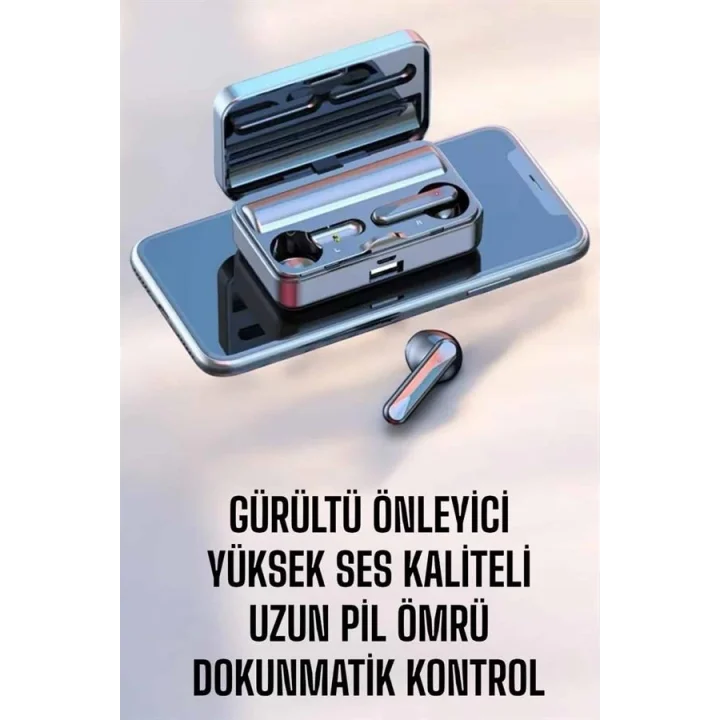 Mey İthalat® Telefon Standlı Bluetooth Kulaklık Aynalı Yüksek Ses Kaliteli