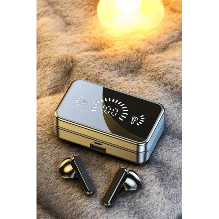 Mey İthalat® Telefon Standlı Bluetooth Kulaklık Aynalı Yüksek Ses Kaliteli