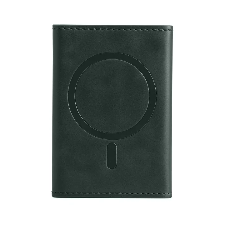 Mey İthalat®  Tema Magsafe Deri Kartlık - Yeşil