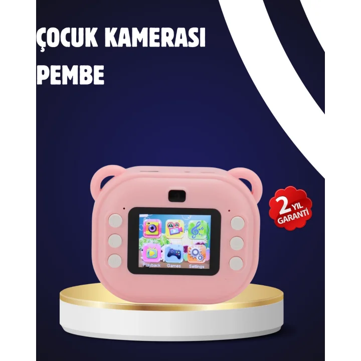 Mey İthalat® Termal Baskılı Şipşak Kamera – 1080P HD, 24MP, Çift Lensli ve Müzik Oynatıcılı