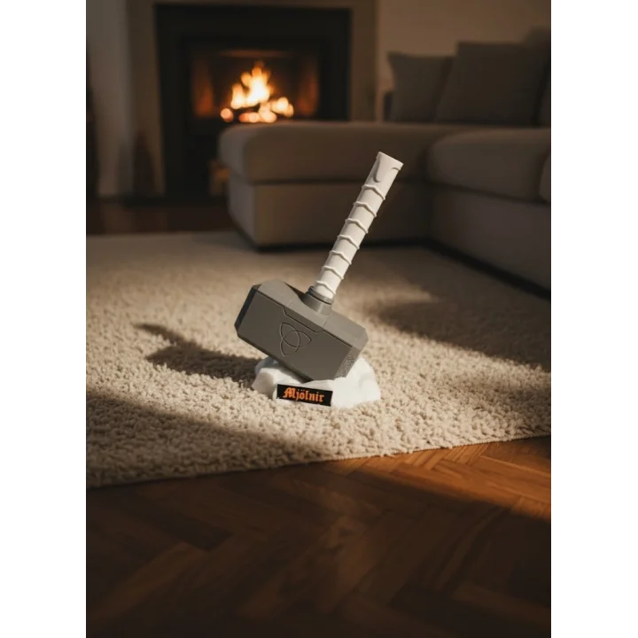 Mey İthalat® Thor Çekici Dekoratif Figür Mitolojik ve Fantastik Ev Aksesuarı 20x34 cm