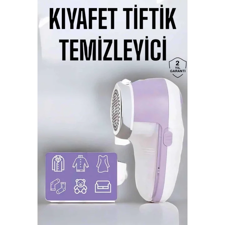 Mey İthalat® Tiftik Temizleyici Hazneli Şarjlı Manuel Kolay Kullanım